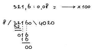 staartdeling met kommagetal 3 uitwerking staartdeling kommagetallen