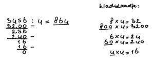 cijferend delen met kommagetallen voorbeeldsom cijferend delen met kommagetallen