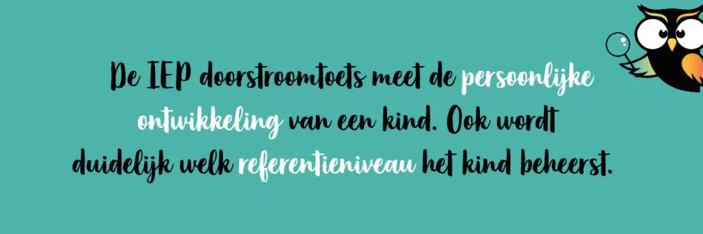 Wat meet de IEP toets uitleg
