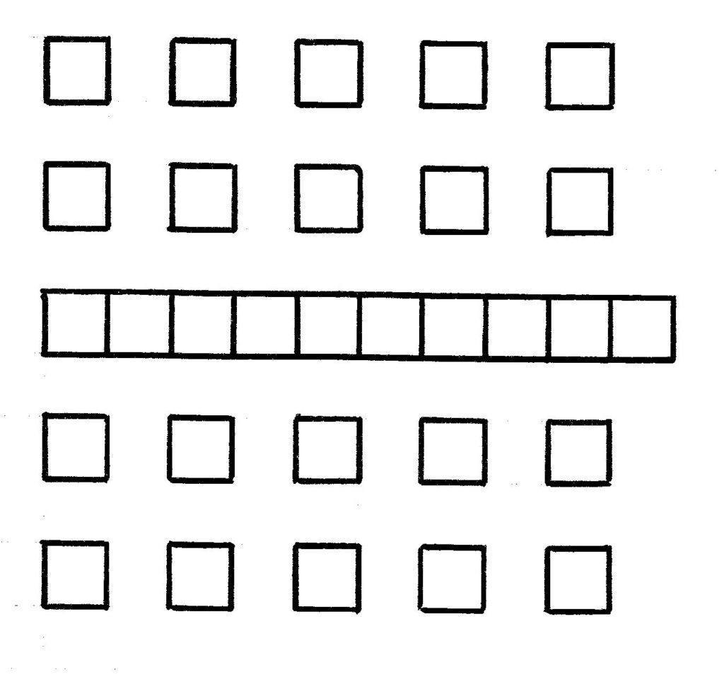 Hulpmiddel rekensom boven tiental berekenen