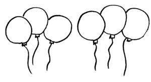 oefenen verhaaltjessommen groep 3 8 ballonnen