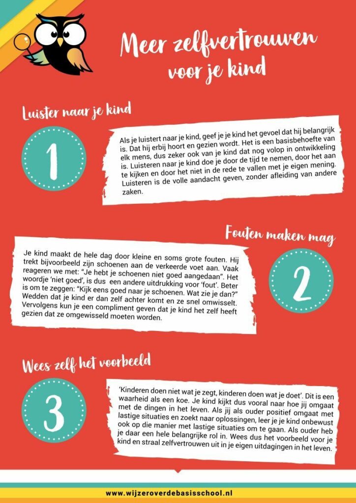 poster met zelfvertrouwen tips