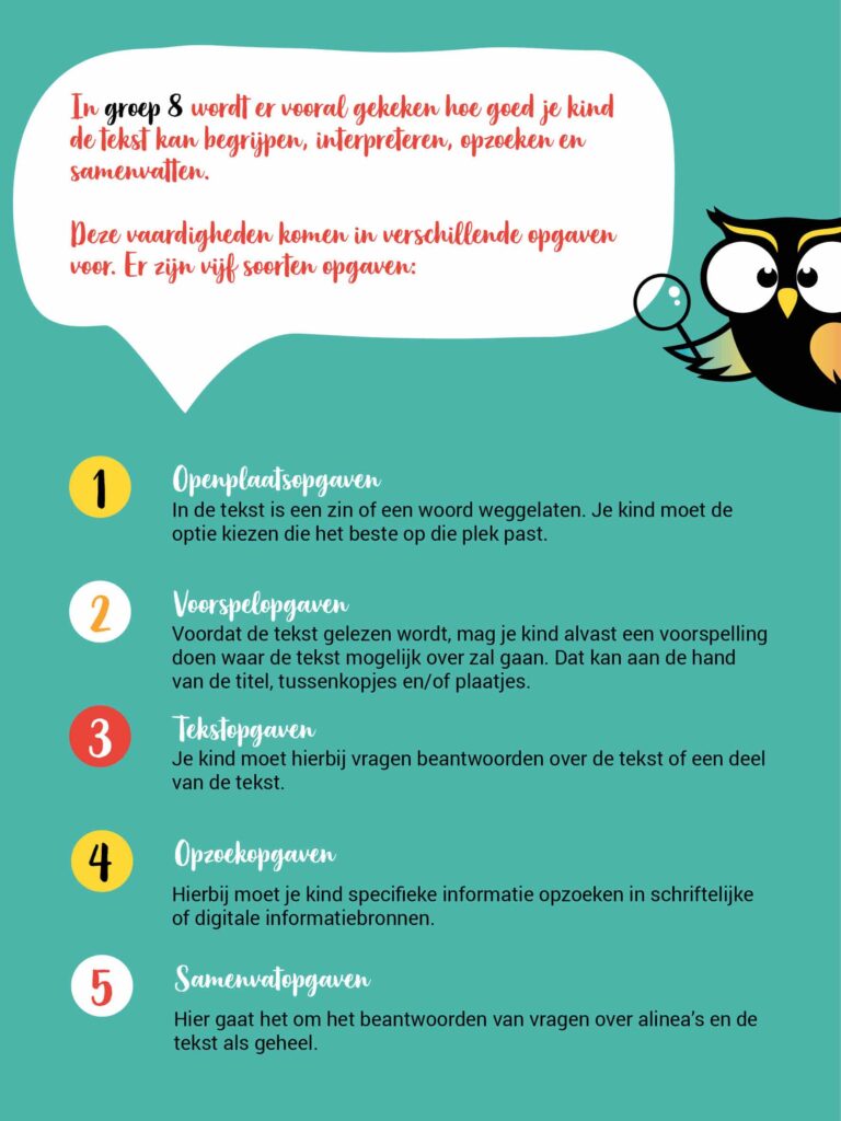 CITO Toets Begrijpend lezen groep 8