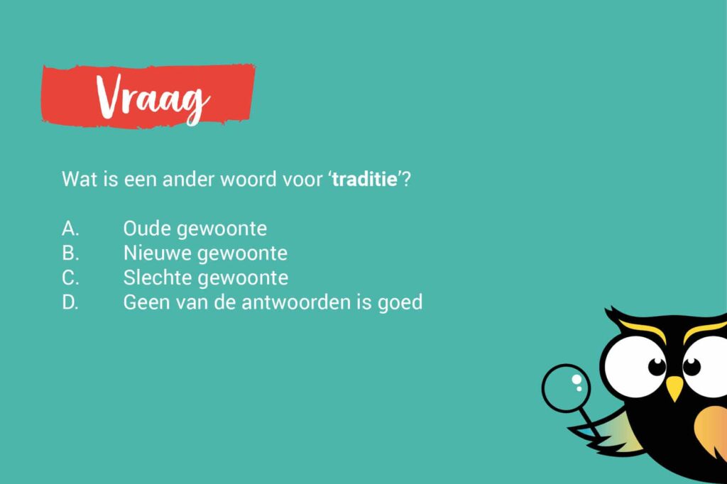 voorbeeldvraag begrijpend lezen tekst