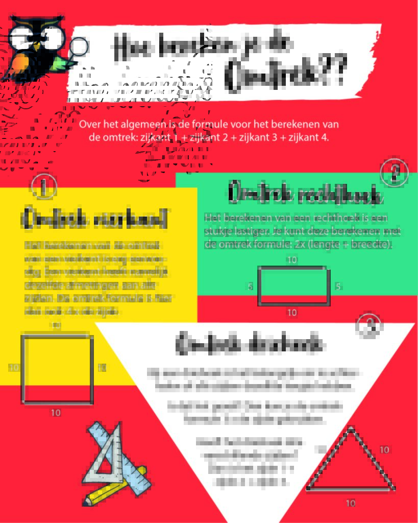 uitleg omtrek berekenen