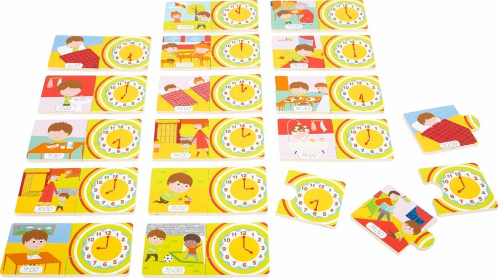 leerpuzzel klokkijken