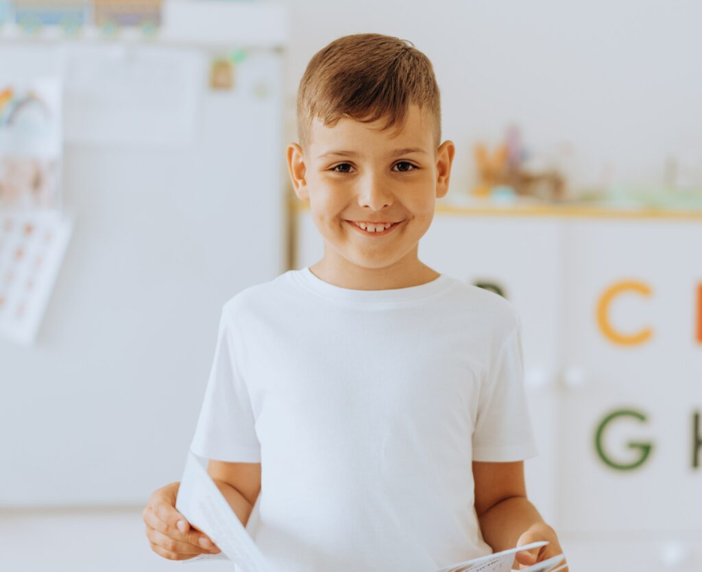 Kind houdt een spreekbeurt