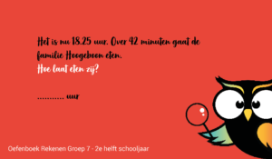 verhaaltjessom met tijd