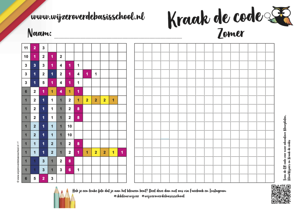 Kraak de code zomer - Zomerspelletje basisschool