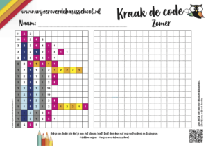 Kraak de code zomer - Zomerspelletje basisschool
