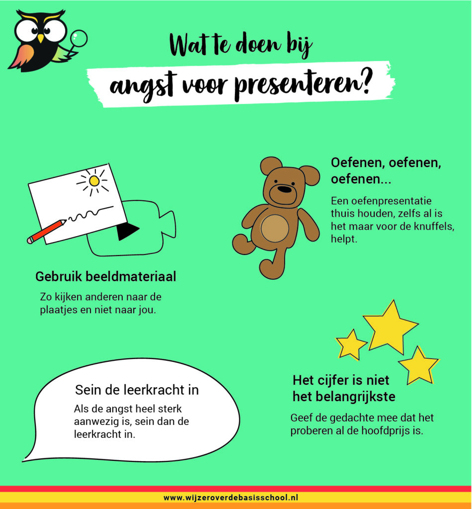 angst voor presenteren basisschool tips