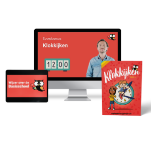 Spoedcursus klokkijken groep 4 - 5 Online + oefenboek