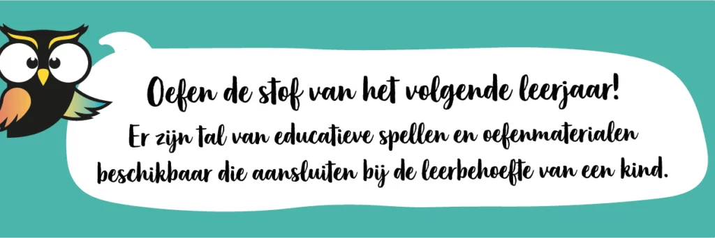 Klas overslaan oefenen leermateriaal