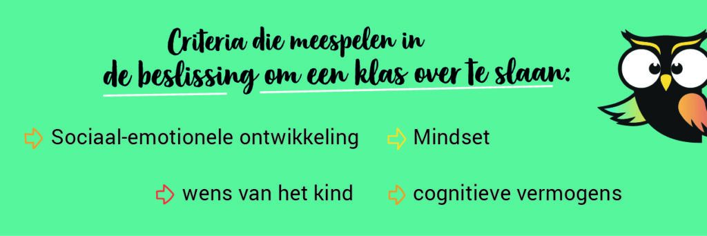 criteria klas overslaan