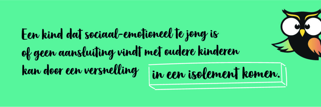klas overslaan sociaal isolement