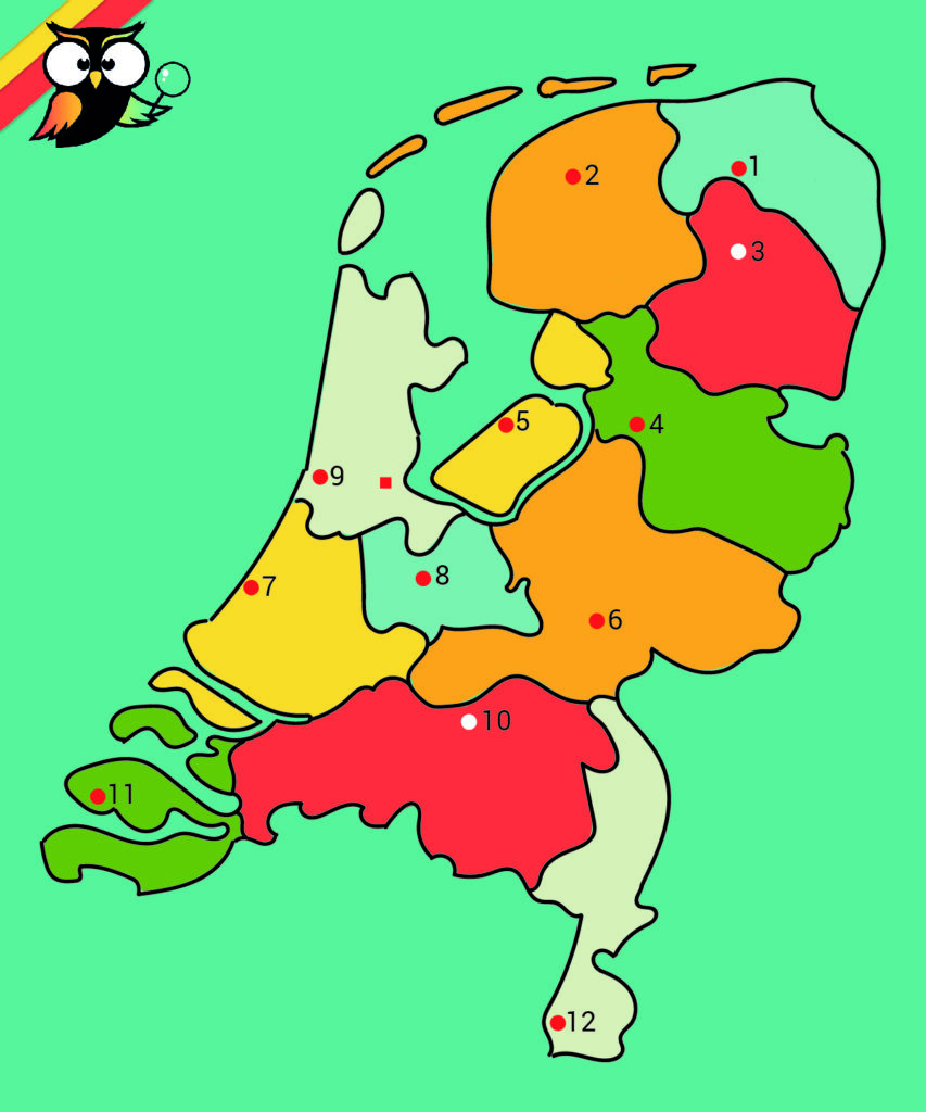 Topografie Nederland
