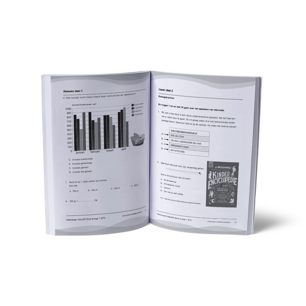 Oefenboek groep 7 Cito - IEP toets