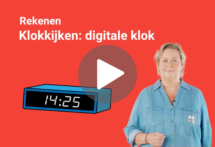 digitale klok leren