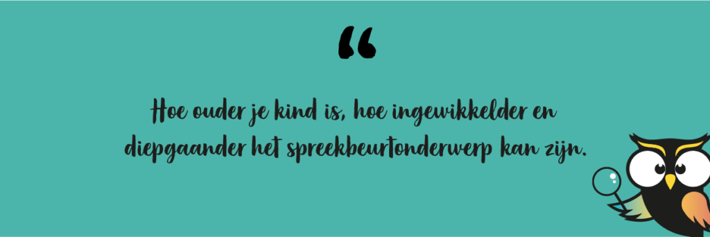 spreekbeurt ondewerp leeftijd