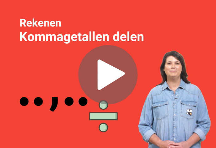 kommagetallen delen