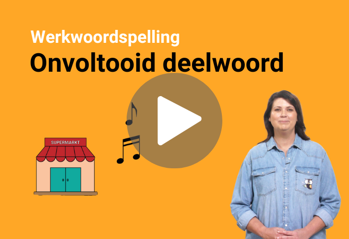 onvoltooid deelwoord